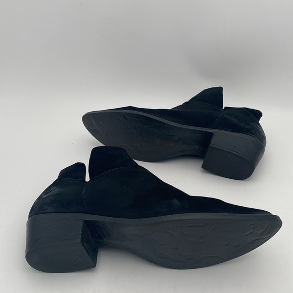 Steve Madden Black Ankle Boots suede women 10M casual office festival retro Y2K - Picture 9 of 13